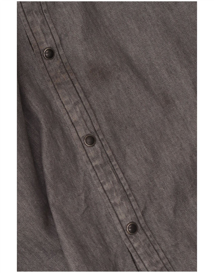 Lee - Camisa vaquera utilitaria para hombre, talla 2XL, algodón gris