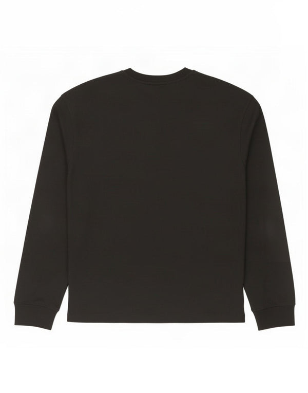 Zara Hombre Top Manga Larga Medio Negro Algodón