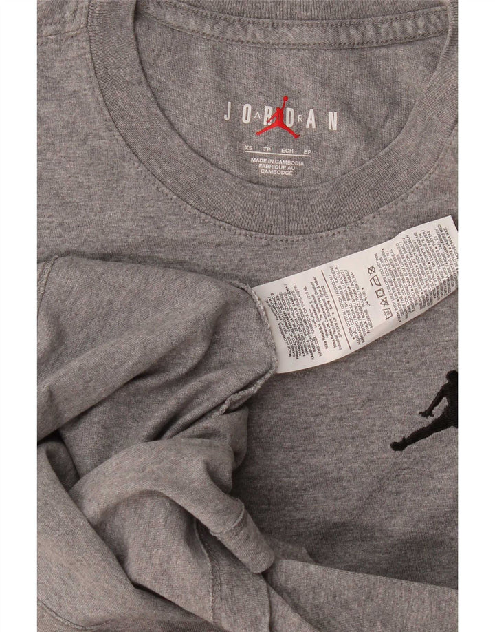 Camiseta Jordan para hombre Top XS Algodón moteado gris
