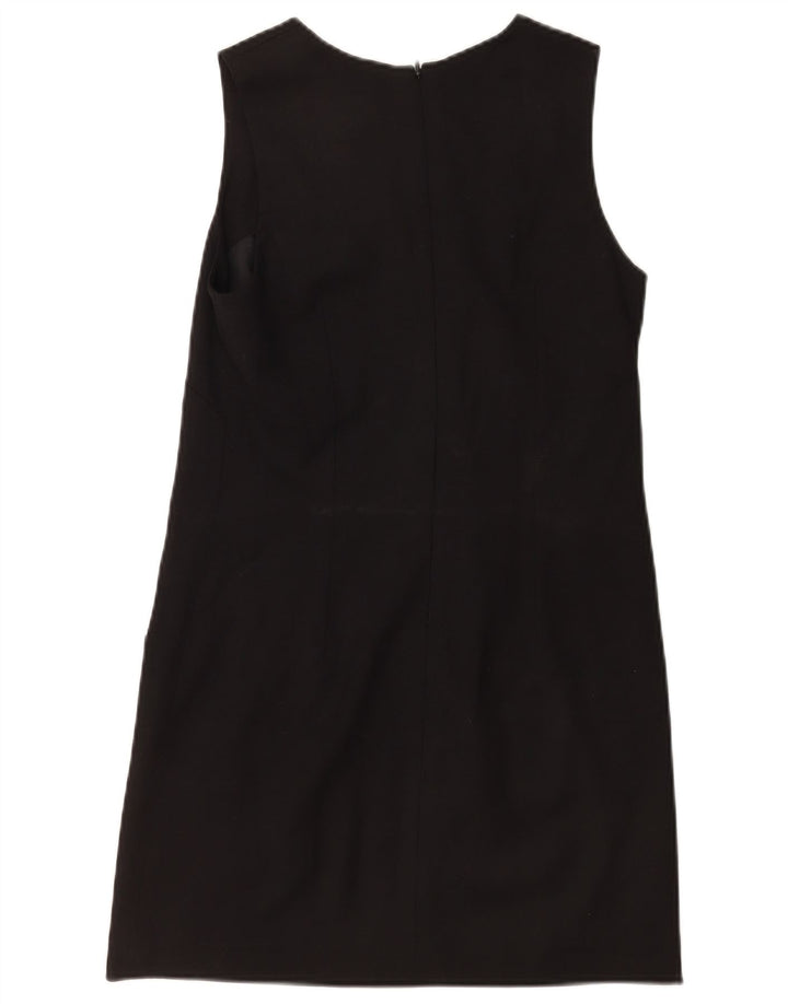 French Connection Vestido recto sin mangas para mujer UK 40 Small Lana negra