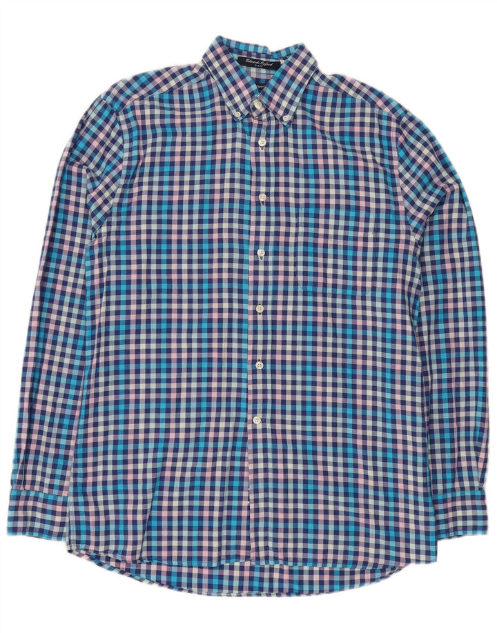 Camisa Gant E-Z Fit De Algodón A Cuadros En Azul Medio