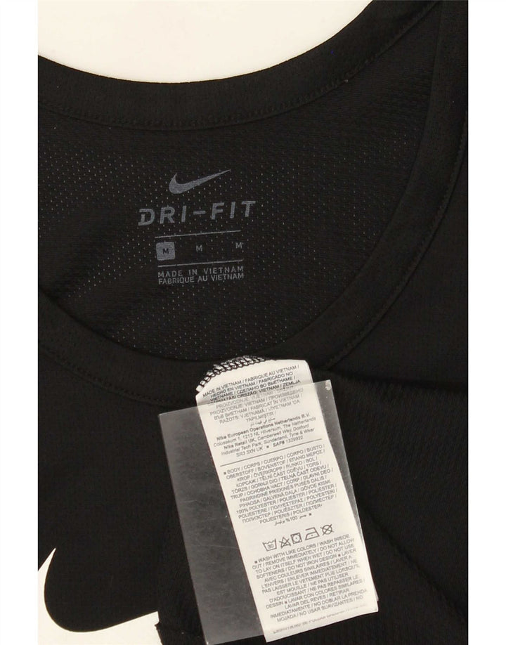 Nike Camiseta sin mangas Dri Fit Graphic para hombre Poliéster negro mediano