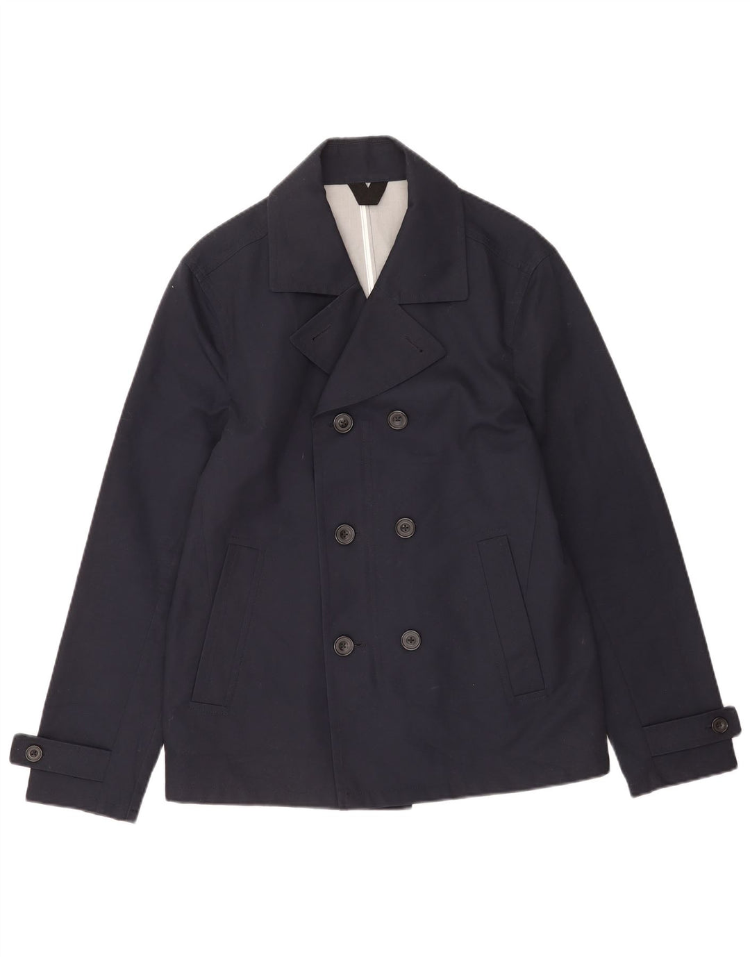 Marks & Spencer Chaquetón para hombre UK 38/40 Pequeño Algodón azul marino
