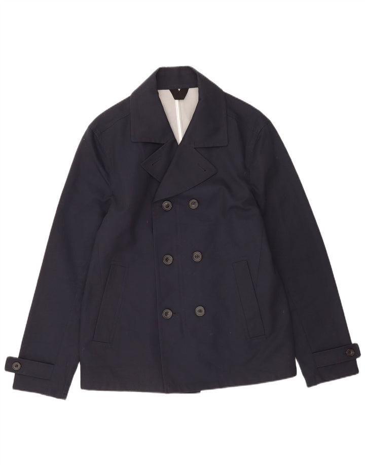 Marks & Spencer Chaquetón para hombre UK 38/40 Pequeño Algodón azul marino
