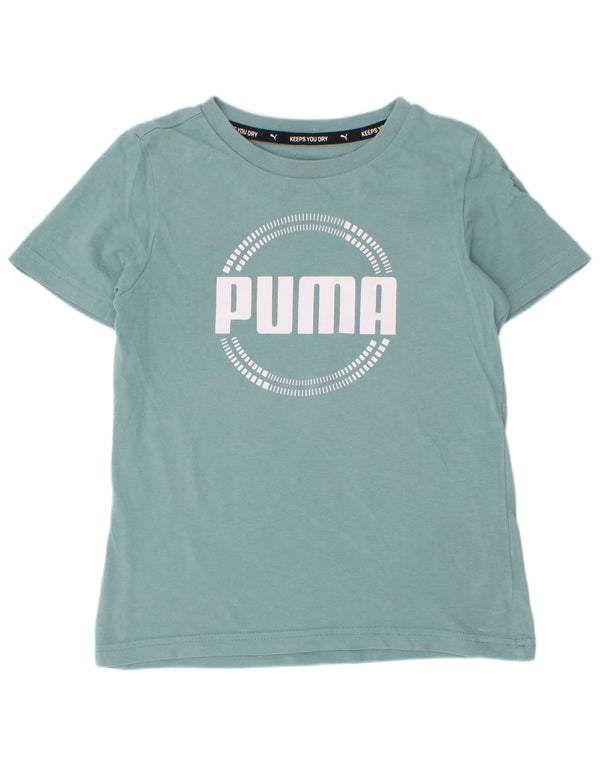 Puma Camiseta gráfica para niño 7-8 años Azul