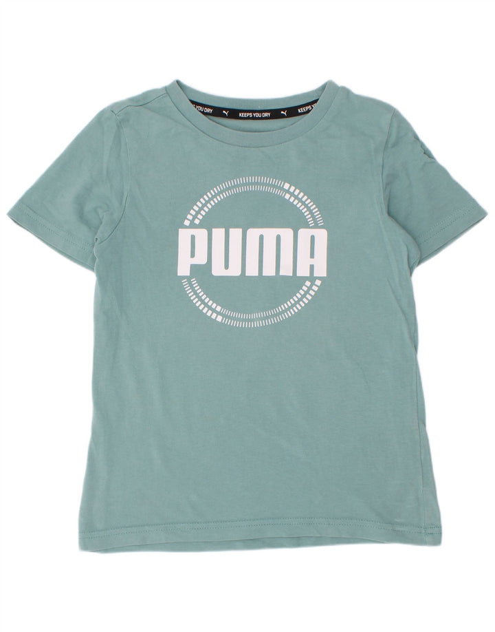 Puma Camiseta gráfica para niño 7-8 años Azul