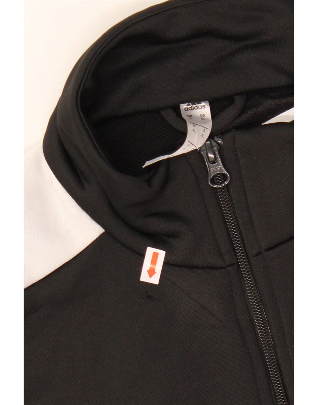 ADIDAS Hombre Chándal Top Jacket XL Negro Colorblock Poliéster