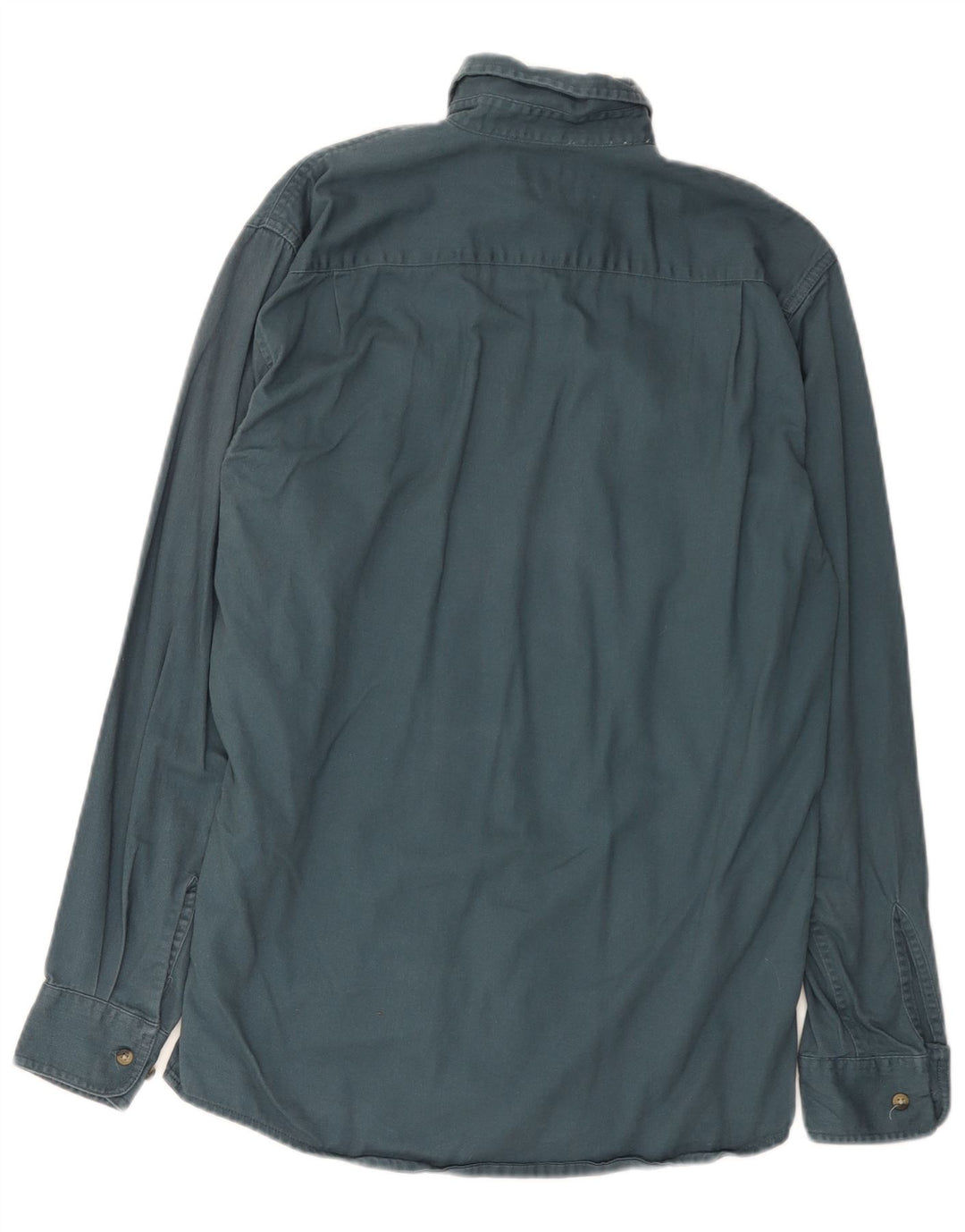 Camisa Wrangler Hombre Small Azul Algodón