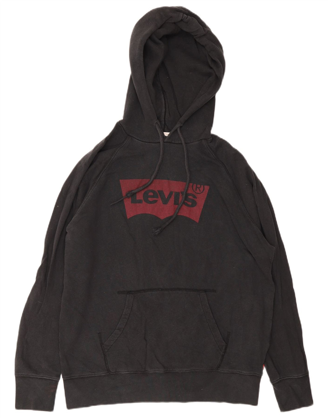 Levi's Hombre Sudadera Con Capucha Gráfica Jersey De Algodón Negro Mediano