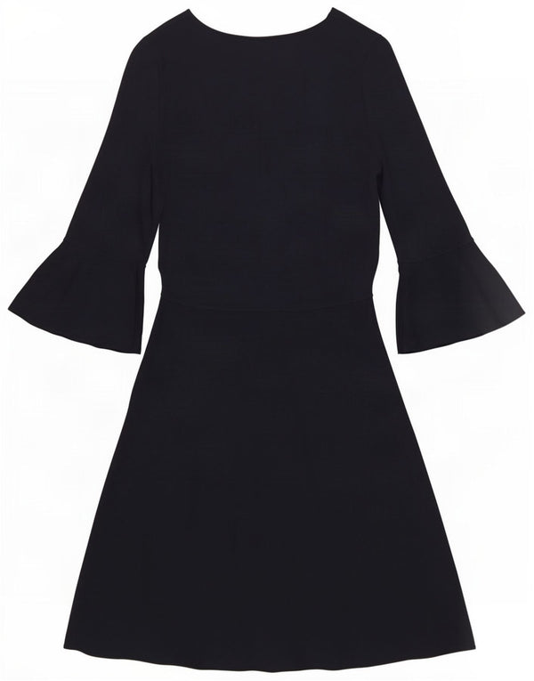 French Connection Vestido tipo jersey de manga 3/4 para mujer UK 6 XS Viscosa azul marino