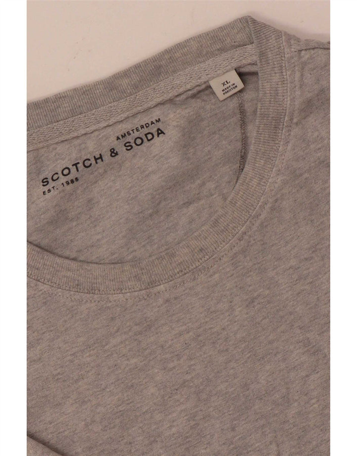 Camiseta Scotch & Soda Hombre Top XL Gris Moteado