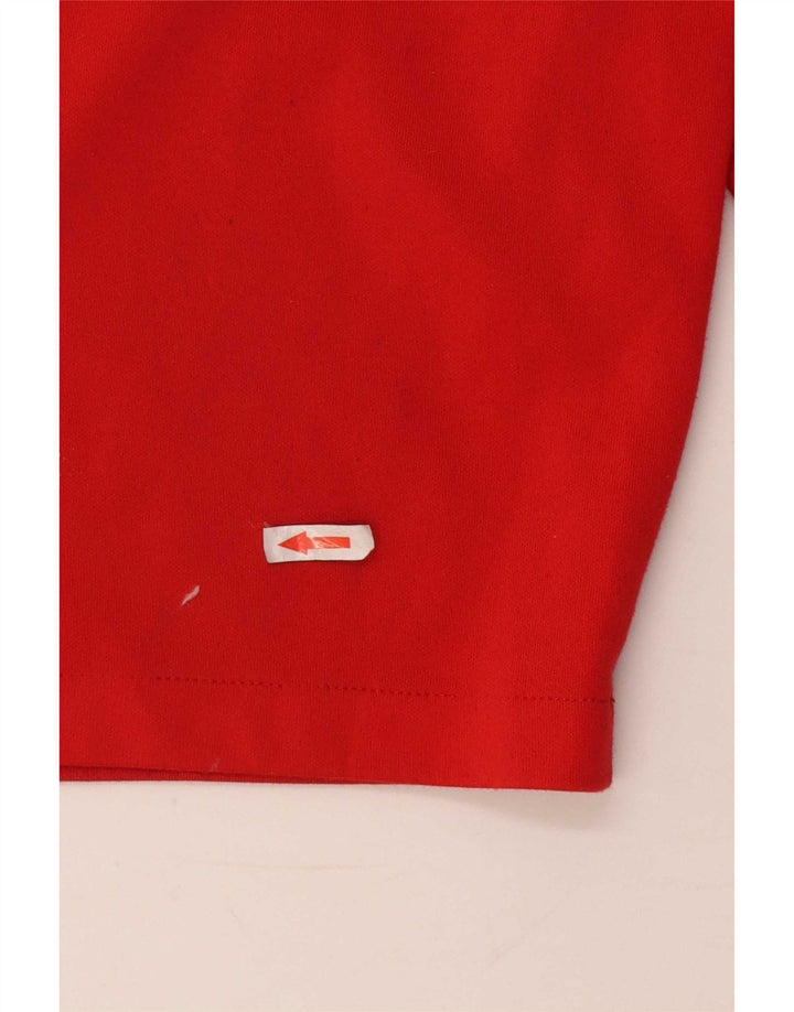 Pantalón corto deportivo Nike para hombre Poliéster color block rojo mediano