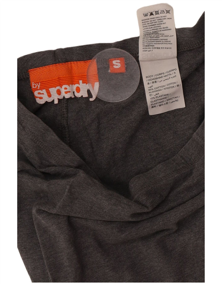 Superdry Leggings gráficos para mujer UK 8 Small Gris Algodón