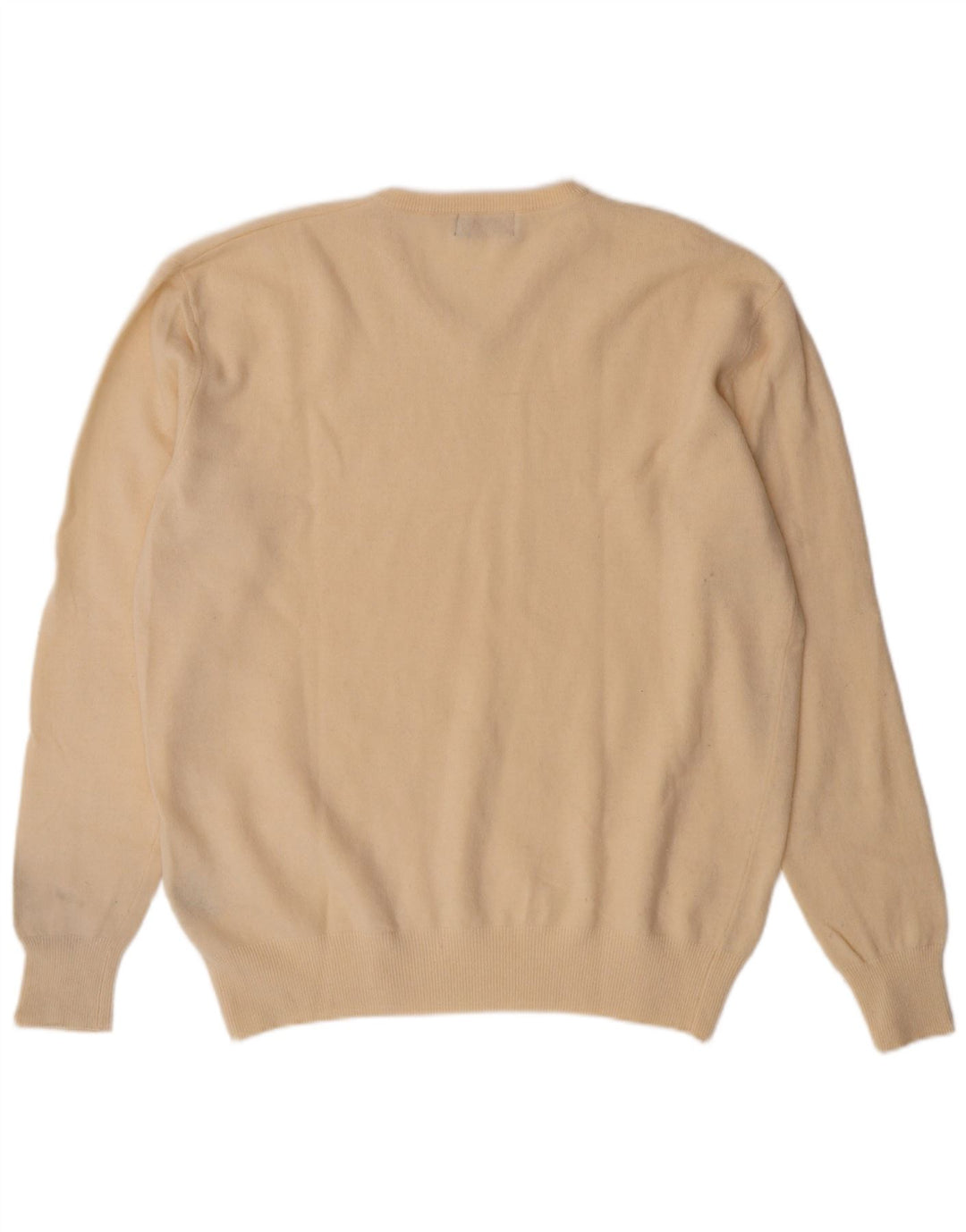 Kappa Jersey con Cuello en V para Hombre XL Off White Lambswool