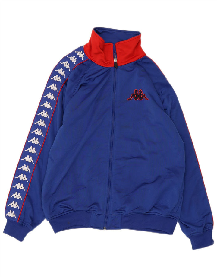 KAPPA Boys Graphic Chándal Top Chaqueta 11-12 Años XL Azul Poliéster