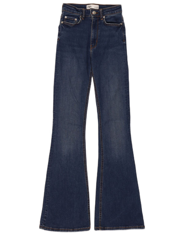 Zara Vaqueros Acampanados Mujer EU 34 2XS W24 L32 Azul