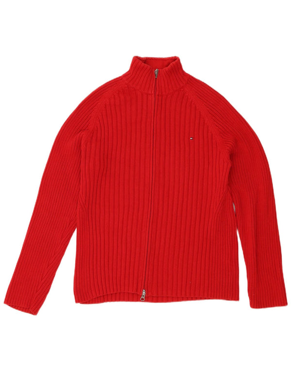 Tommy Hilfiger Suéter Cárdigan para Mujer UK 20 2XL Algodón Rojo