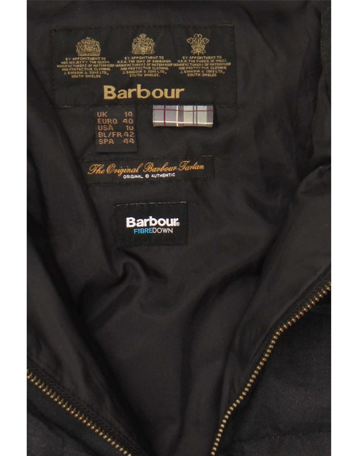 Barbour Abrigo acolchado para mujer Reino Unido 44 Grande Espiga negra