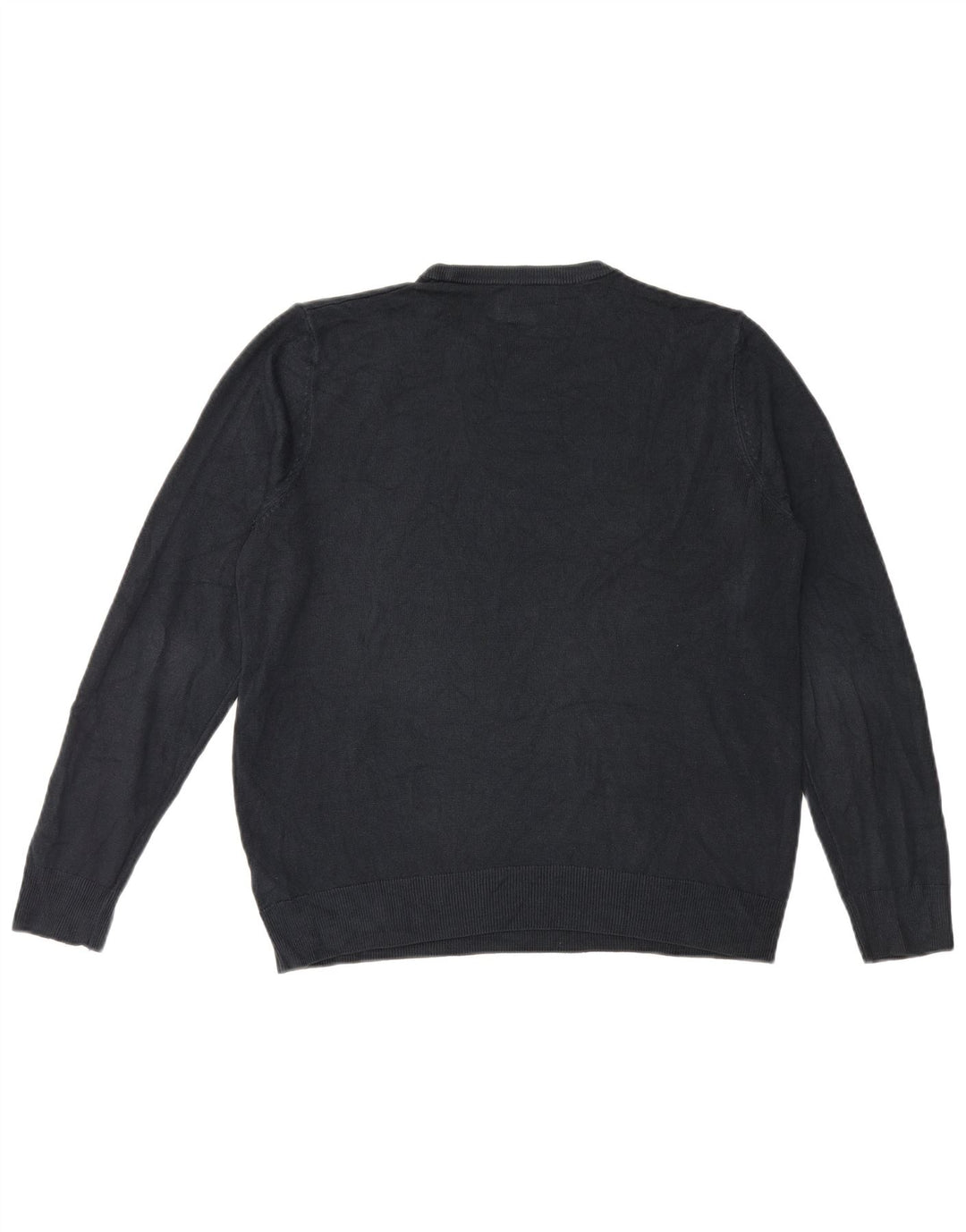 Marks & Spencer - Jersey de cuello redondo para hombre, talla grande, acrílico azul marino