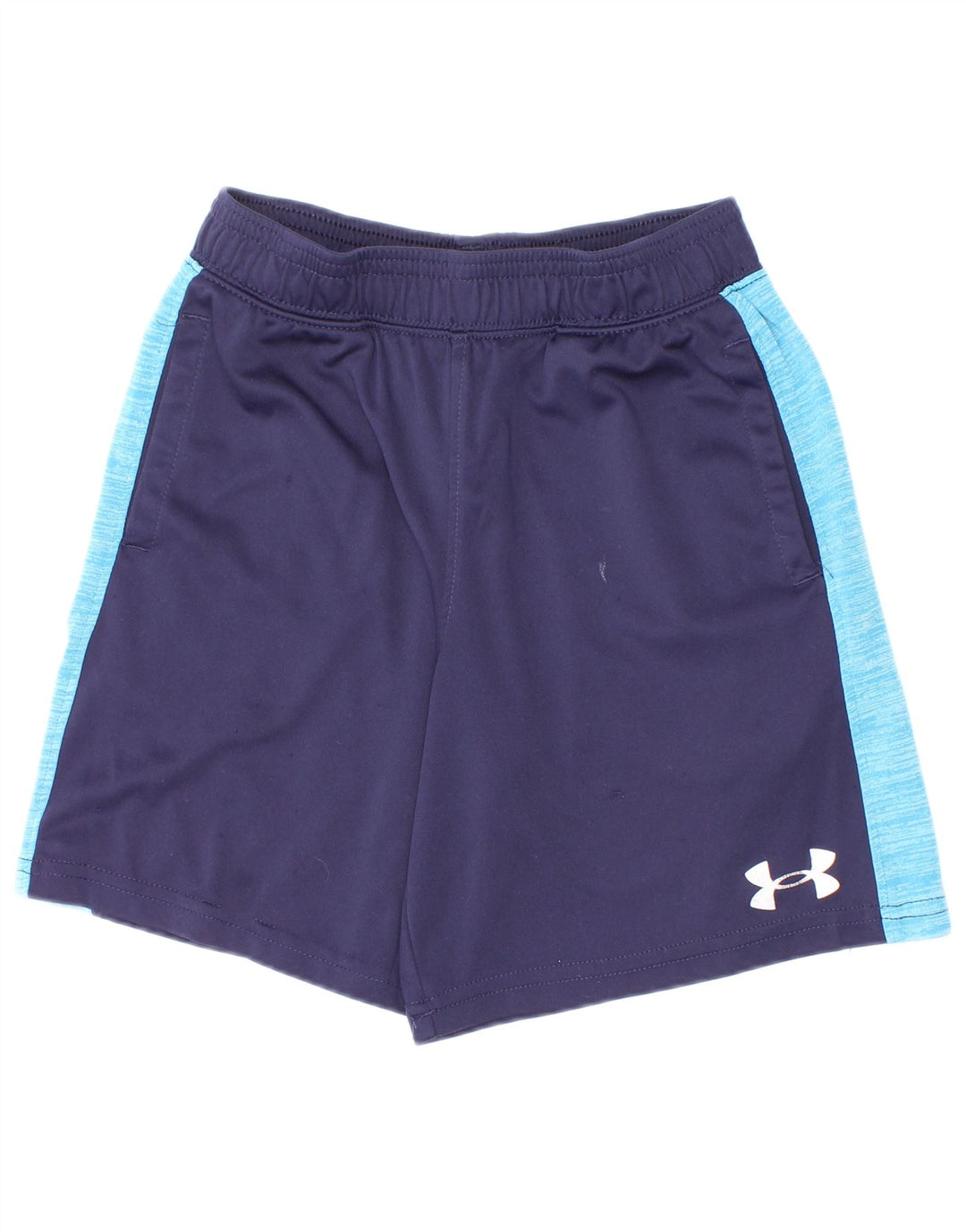 Under Armour Pantalones cortos deportivos para niño 5-6 años Azul marino Poliéster color block