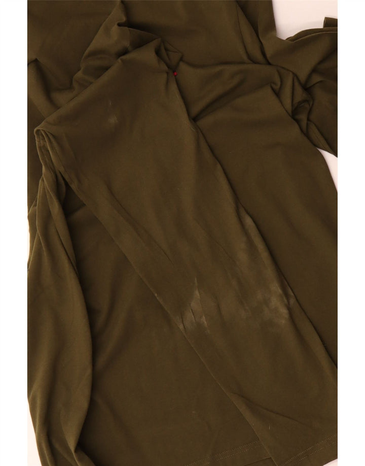 TOMMY HILFIGER Camiseta de manga larga para hombre 2XL Algodón caqui