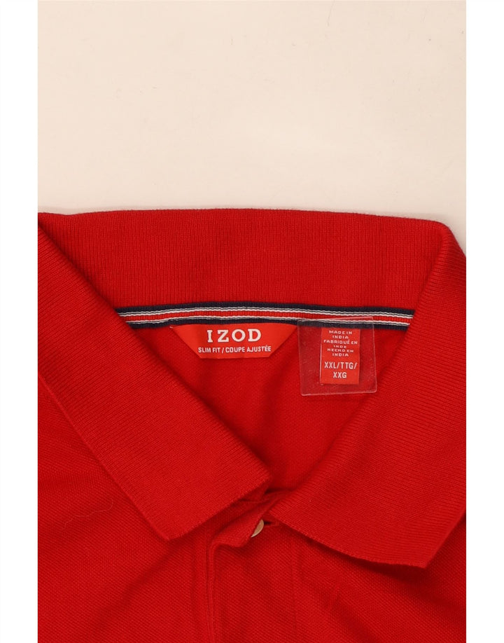 IZOD Polo Hombre 2XL Algodón Rojo