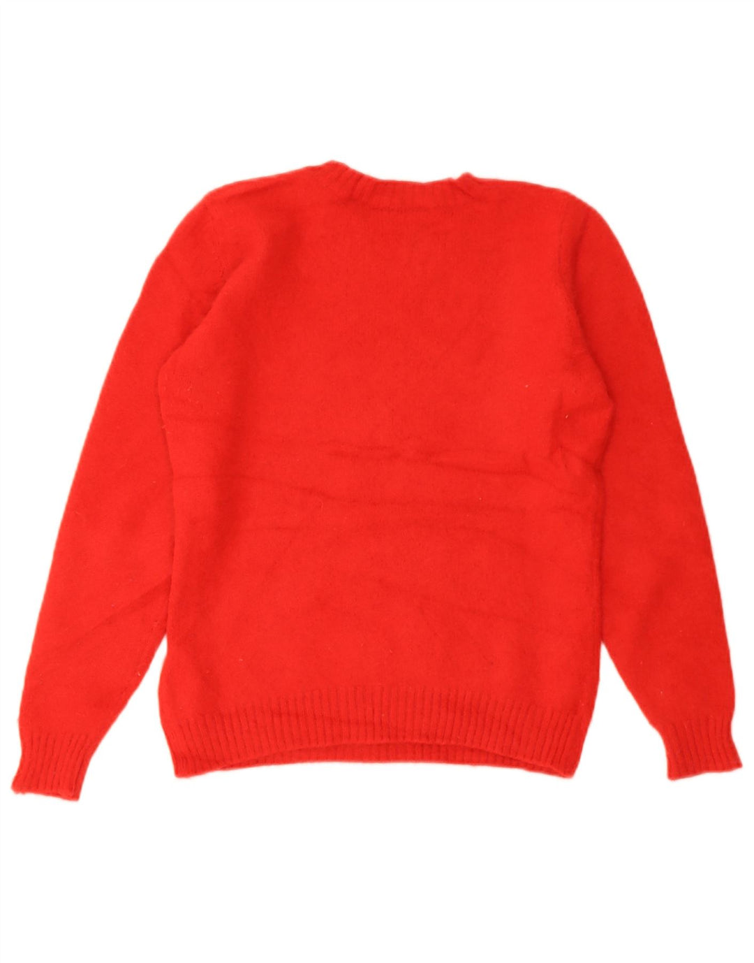Marks & Spencer Suéter Corto con Cuello Redondo para Mujer UK 8 Small Rojo