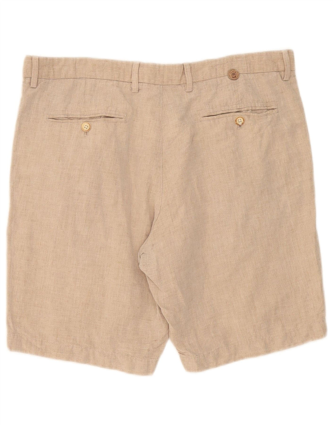 Massimo Dutti Pantalones cortos chinos para hombre EU 44 Large W34 Beige