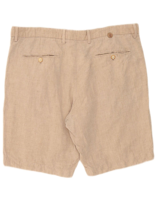 Massimo Dutti Pantalones cortos chinos para hombre EU 44 Large W34 Beige