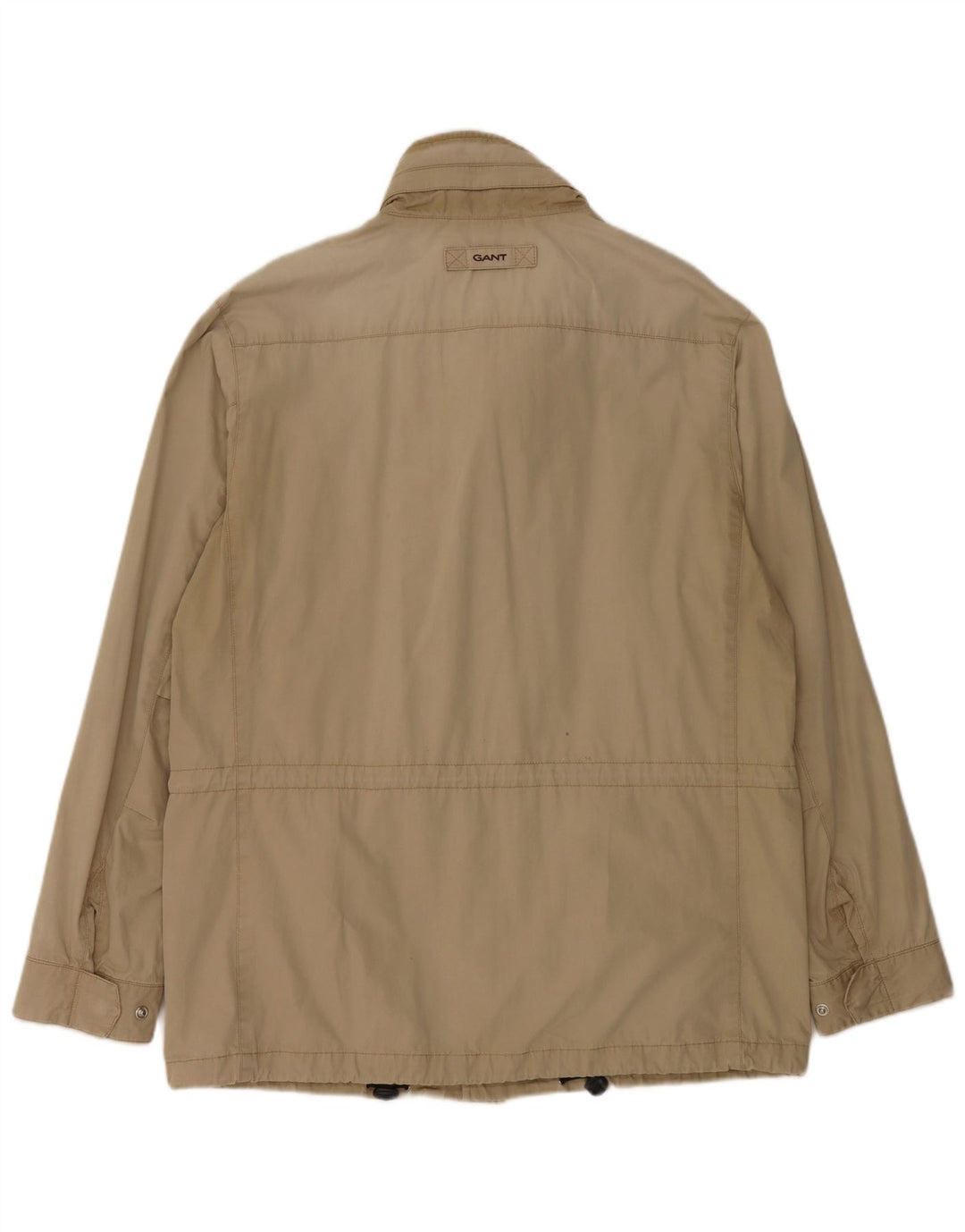 GANT Chaqueta utilitaria con capucha para hombre, Reino Unido 40, algodón beige grande