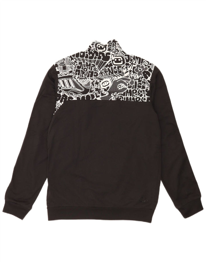 Adidas Hombre Chándal Top Chaqueta Mediano Negro Geométrico Poliéster Deportes