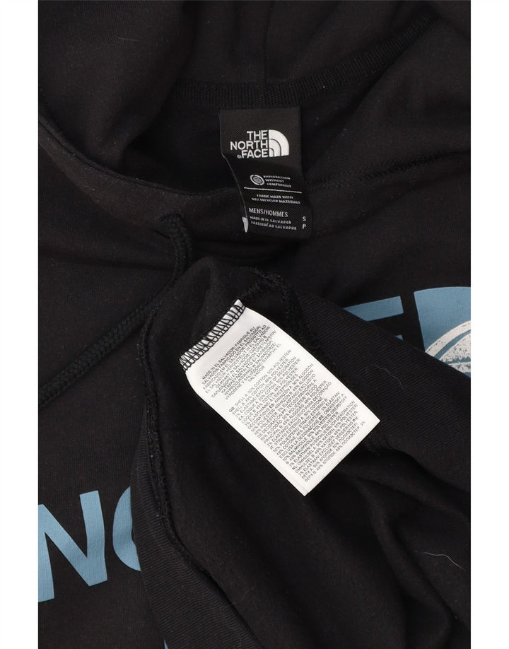 THE NORTH FACE Jersey con capucha gráfico para hombre pequeño de algodón negro