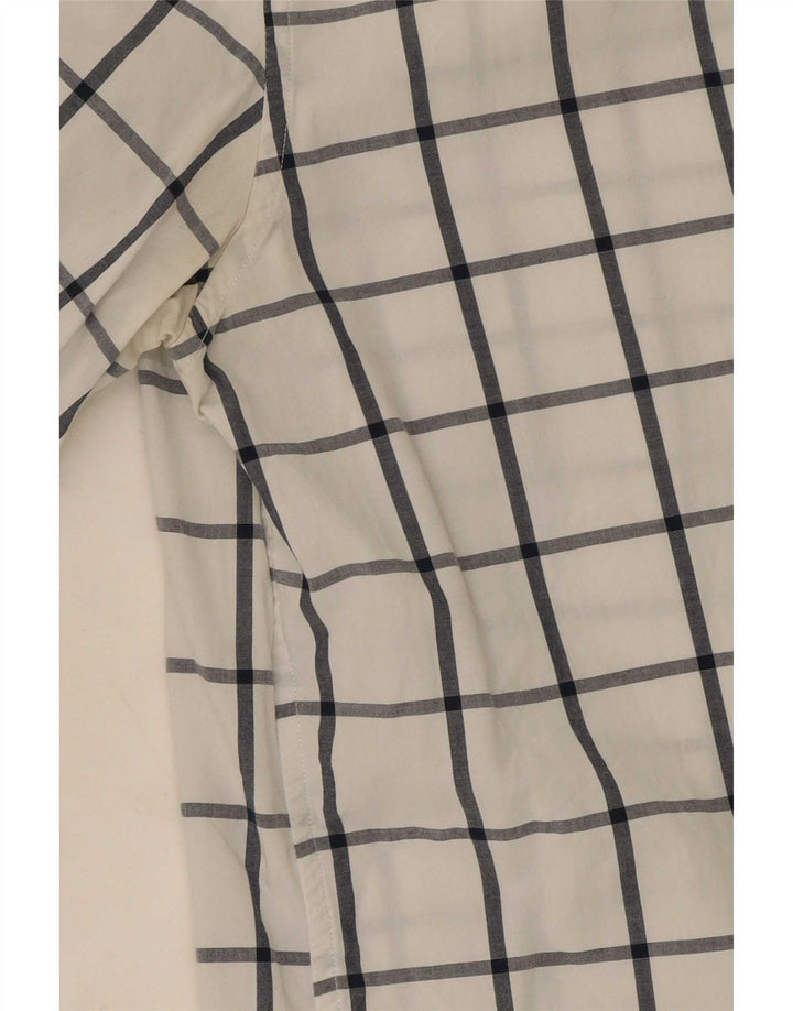Michael Kors Hombre Camisa Slim Fit Cuadros Blancos Medianos