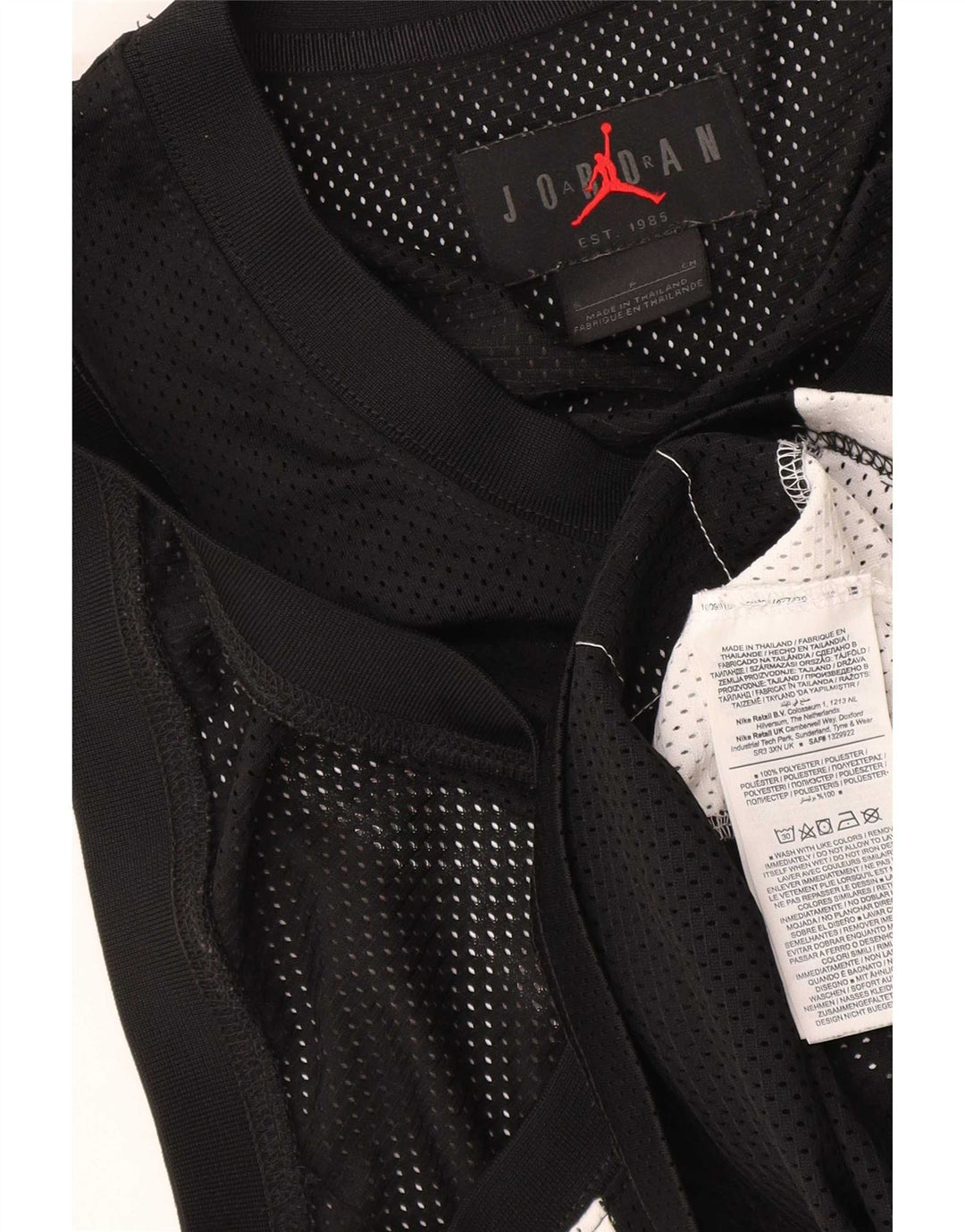 Jordan - Camiseta sin mangas con gráfico para hombre (talla pequeña), color negro y poliéster