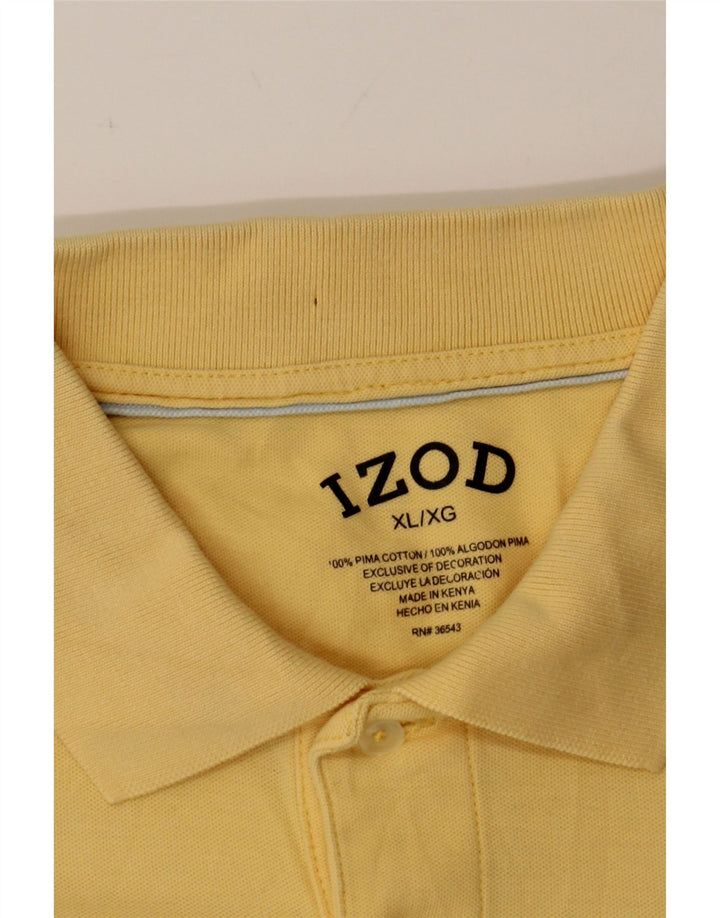 IZOD Mens Polo Shirt XL Yellow Cotton Vintage Izod and Second-Hand Izod from Messina Hembry 