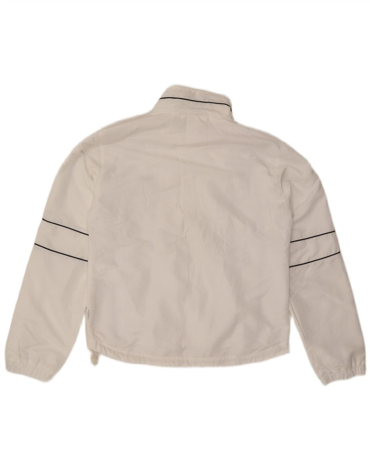Fila Mujer Chándal Top Chaqueta UK 40 Grande Poliéster Blanco