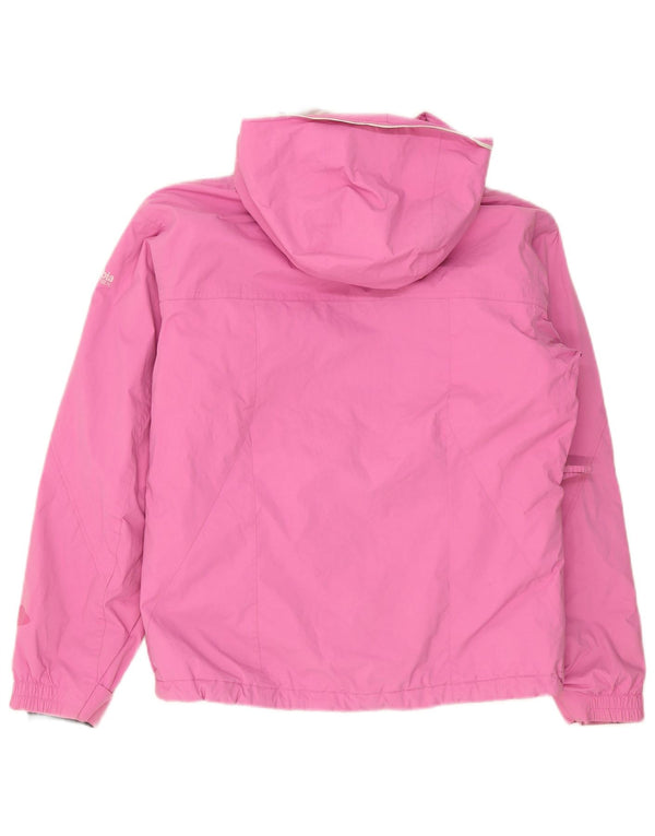 Columbia Chaqueta impermeable con capucha para mujer UK 44 Medium Pink Nylon