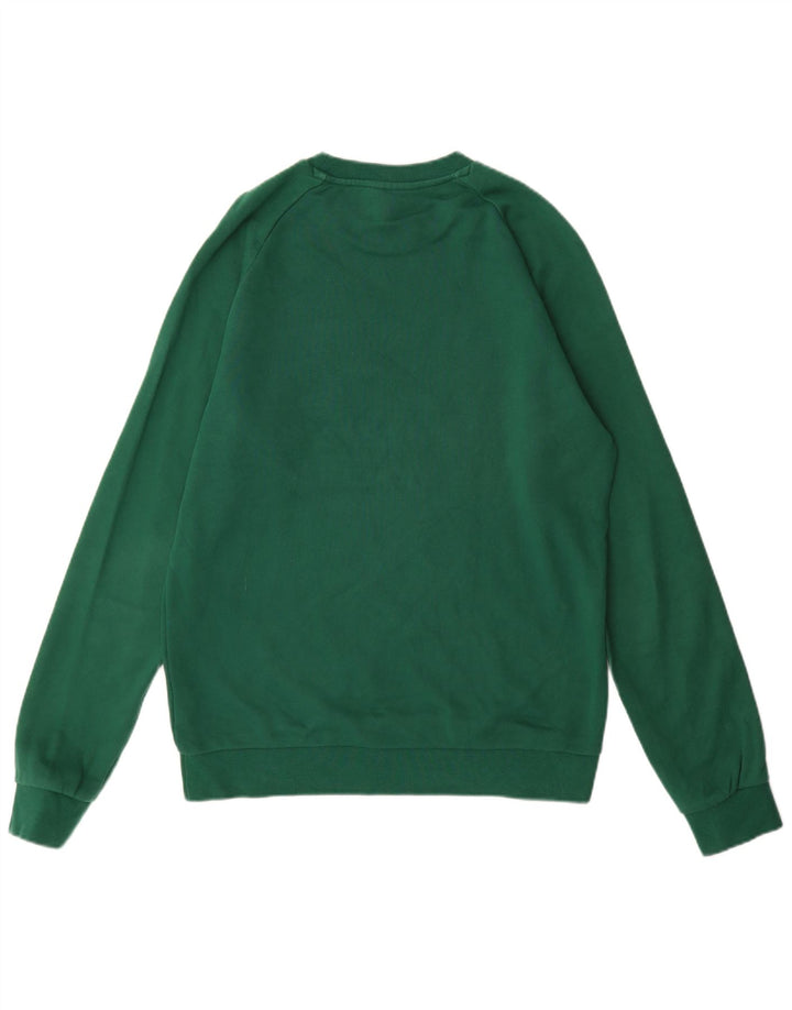 Adidas Hombre Sudadera Gráfica Jumper Algodón Verde Medio