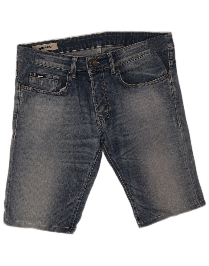 Shorts vaqueros para hombre Gas W32 Algodón azul medio