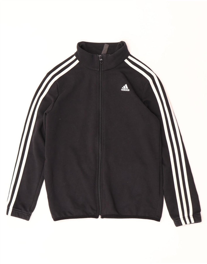 Adidas - Chándal para niño, chaqueta superior, 11-12 años, algodón negro