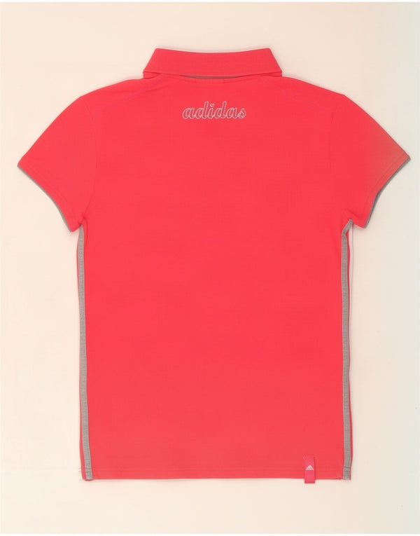 Adidas Polo gráfico para mujer Reino Unido 12 Algodón rojo mediano