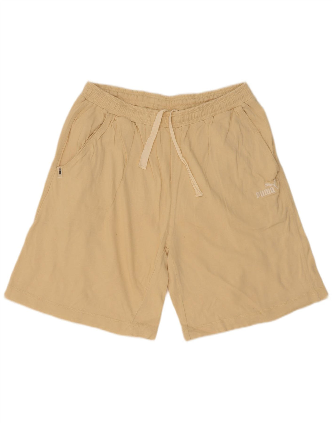 Puma - Pantalones cortos deportivos para hombre, talla grande, color beige