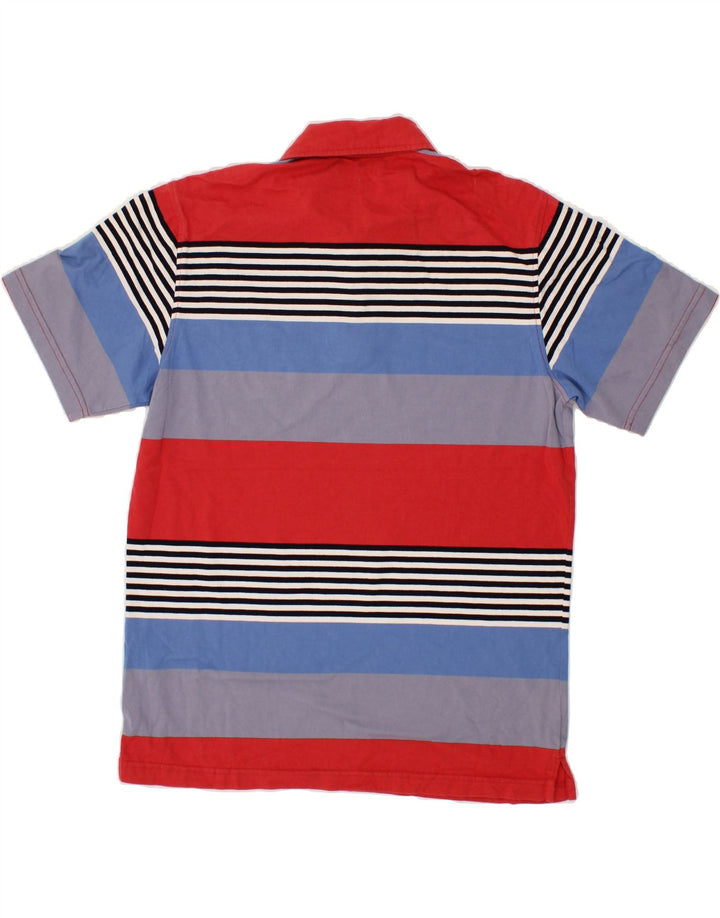 IZOD Mens Salt Water Polo Shirt Medium Multicoloured Striped Cotton Vintage Izod and Second-Hand Izod from Messina Hembry 