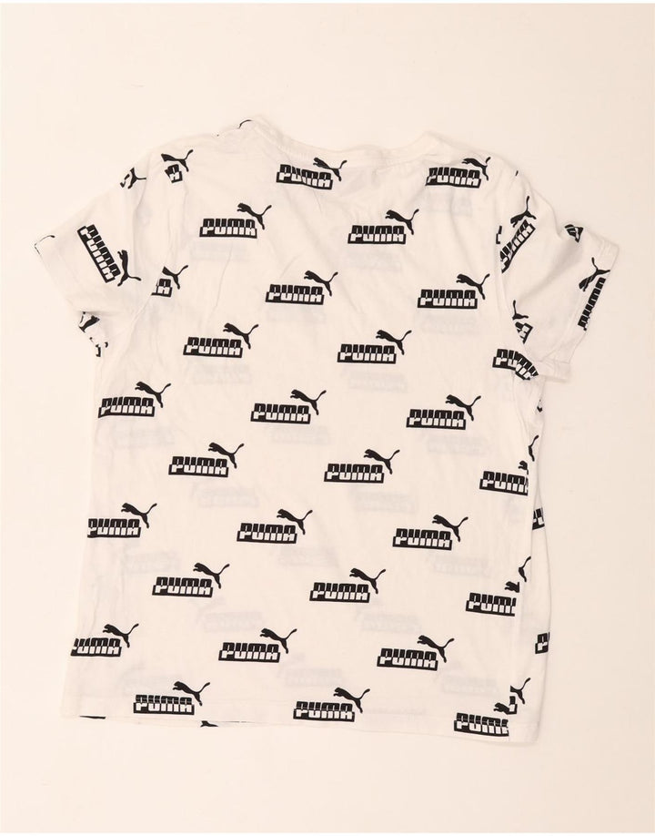 Puma - Camiseta gráfica para mujer, talla 40, color blanco