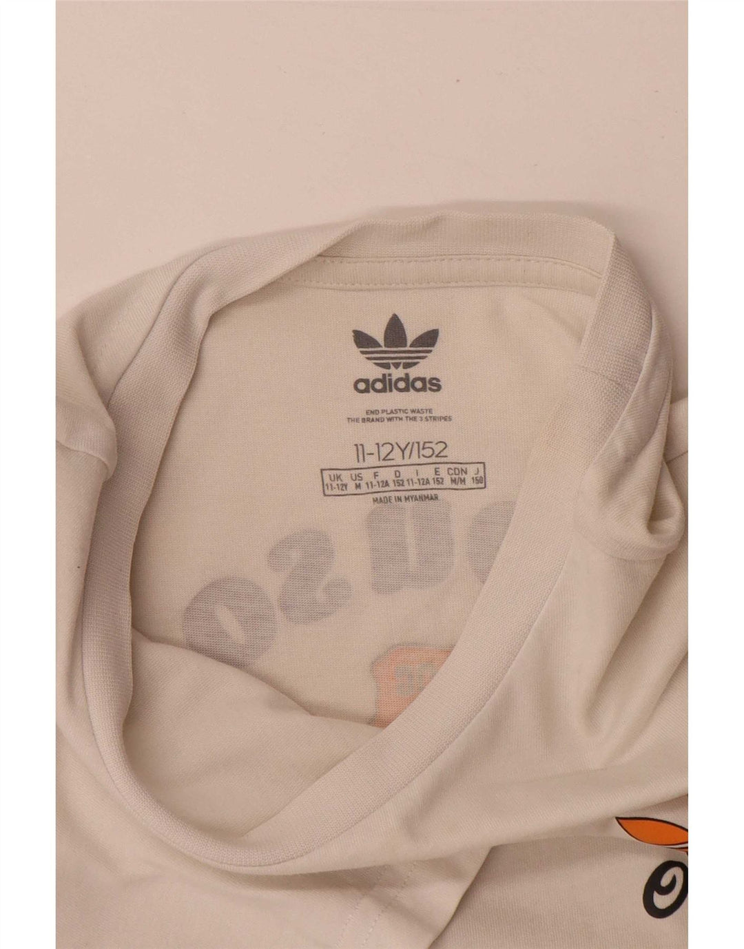 Adidas Camiseta gráfica para niño 11-12 años Blanco