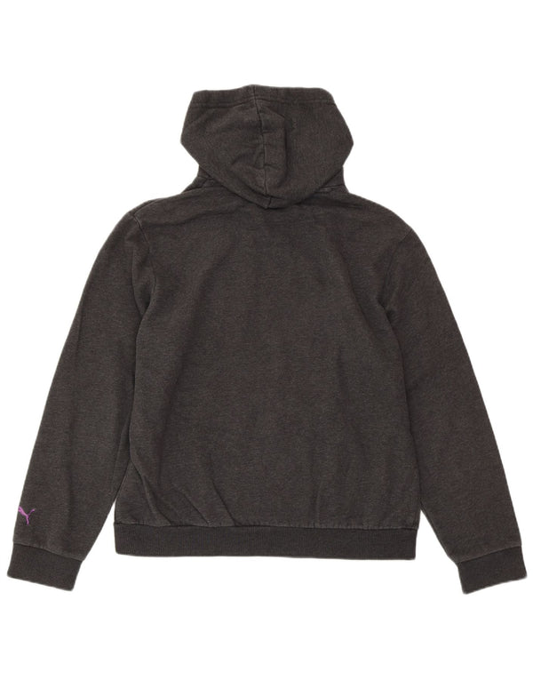 PUMA Sudadera con capucha gráfica para mujer Reino Unido 14 Grande Gris Algodón