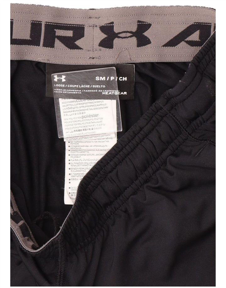 UNDER ARMOUR Pantalones cortos deportivos para hombre Pequeños deportes de poliéster negro