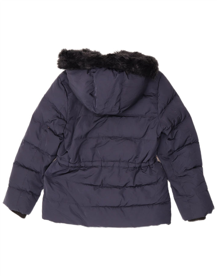 Zara Anorak Niña Capucha 13-14 Años Azul Marino Poliester