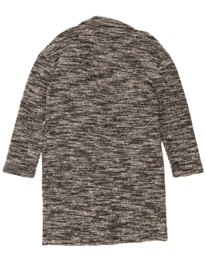 Marks & Spencer Suéter tipo cárdigan largo para mujer Reino Unido 40 Gris medio moteado