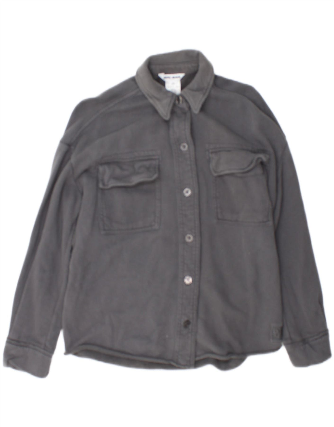 Dkny Camisa oversize para mujer UK 2 2XS Algodón gris